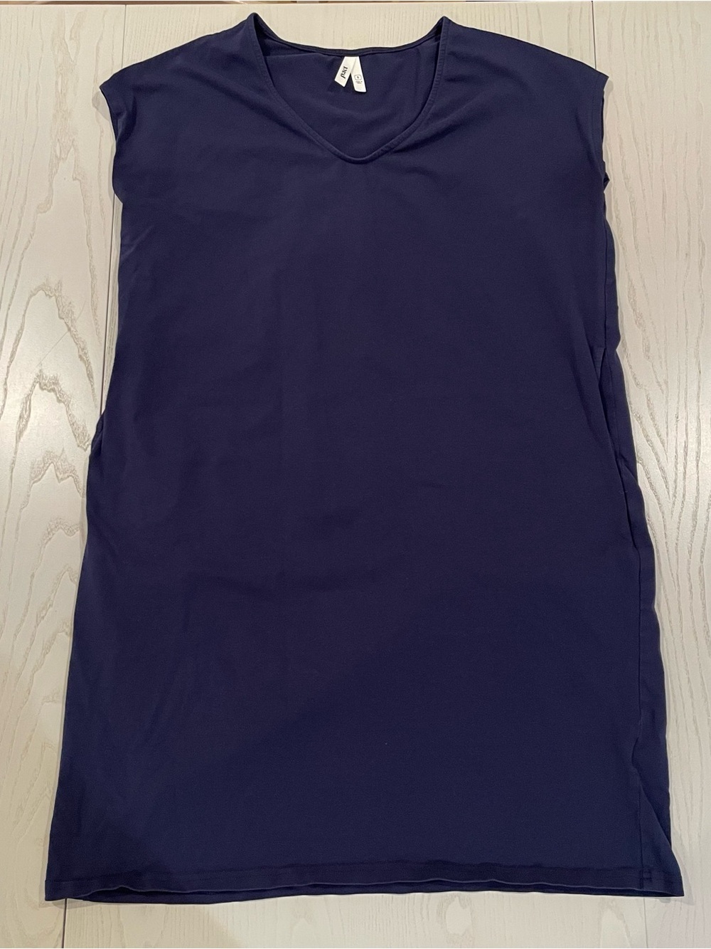 Pact Organic Cotton Sleeveless Dress Navy Blue - Size Small